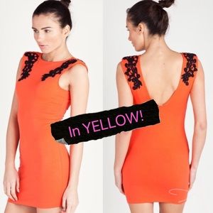 Motel Rocks Beth Dress in YELLOW sz S (Shown in Orange from website) NWT!